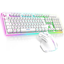 Spirit Of Gamer Tastatur AZERTY Französisch Wireless mit Hintergrundbeleuchtung Ultimate 600 combo