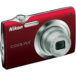 Kompakt Kamera Nikon Coolpix S3000 Rot + Objektiv Nikon Nikkor 4x Wide Optical Zoom