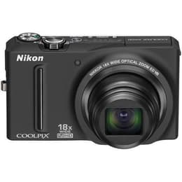 Kompakt Kamera Nikon Coolpix S9100 - Schwarz