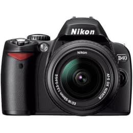 Spiegelreflexkamera Nikon D40 Schwarz + Objektiv Nikon AF-S DX Nikkor 18-55 mm f/3.5-5.6G ED II