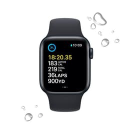 Apple Watch (Series SE) 2022 GPS 44 mm - Aluminium Mitternacht - Sportarmband Midnight