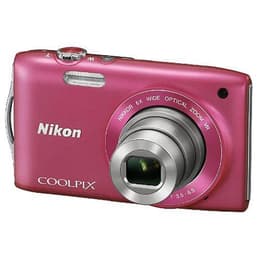 Kompakt - Nikon Coolpix S3300 Rosa Objektiv Nikon Nikkor Wide Optical Zoom VR 4.6-27.6mm f/3.5-6.5