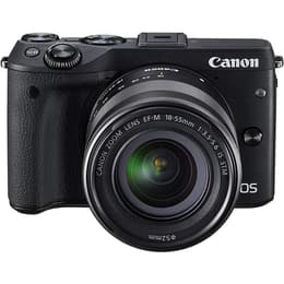 Hybrid-Kamera EOS M3 - Schwarz + Canon Zoom Lens EF-M 18-55mm f/3.5-5.6 IS STM f/3.5-5.6