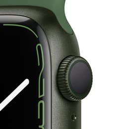 Apple Watch (Series 7) 2021 GPS 41 mm - Aluminium Grün - Sportarmband Grün