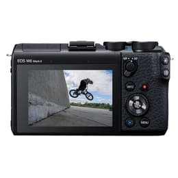 Spiegelreflexkamera - Canon EOS M6 Mark II Schwarz + Objektivö Canon EF-M 15-45mm f/3.5-6.3 IS STM