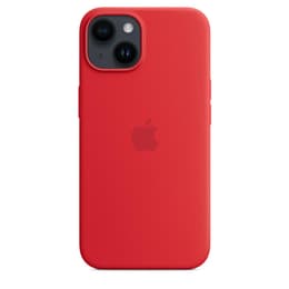 Apple-Silikon Case iPhone 14 Plus - Magsafe - Silikon Rot