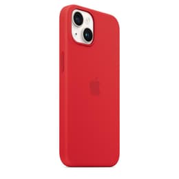 Apple-Silikon Case iPhone 14 Plus - Magsafe - Silikon Rot
