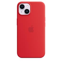 Apple-Silikon Case iPhone 14 Plus - Magsafe - Silikon Rot