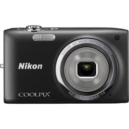 Kompakt - Nikon Coolpix S2700 Schwarz Objektiv Nikon Nikkor 6x Wide Optical Zoom 26-156mm f/3.5-6.5