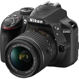 Spiegelreflexkamera D3400 - Schwarz + Nikon AF-P DX Nikkor 18-55mm f/3.5-5.6 G VR f/3.5-5.6