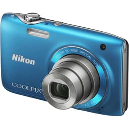 Kompakt Kamera Coolpix S3100 - Blau + Canon Nikkor 5x Optical Zoom 26–130mm f/3.2-6.5 f/3.2-6.5