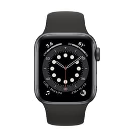 Apple Watch (Series 6) 2020 GPS + Cellular 40 mm - Aluminium Space Grau - Sportarmband Schwarz