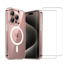 Hülle iPhone 16 Pro und 2 schutzfolien - TPU - Transparent