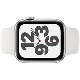 Apple Watch Series SE 1 (2020) GPS + Cellular 44 mm - Aluminium Silber - Sportarmband Weiß