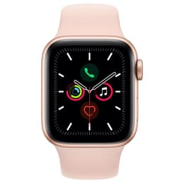 Apple Watch (Series 5) 2019 GPS + Cellular 40 mm - Aluminium Gold - Sportarmband Rosa