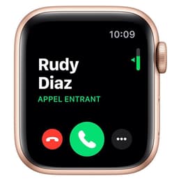 Apple Watch (Series 5) 2019 GPS + Cellular 40 mm - Aluminium Gold - Sportarmband Rosa