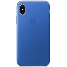 Apple-Leder Case iPhone X / XS - Leder Blau