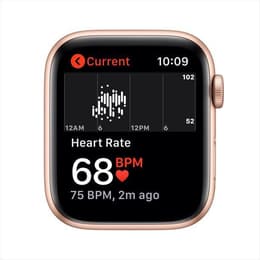 Apple Watch (Series SE) 2020 GPS + Cellular 44 mm - Aluminium Gold - Sportarmband Sandrosa