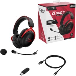 Hyperx Cloud II Kopfhörer gaming wireless mit Mikrofon - Rot/Schwarz