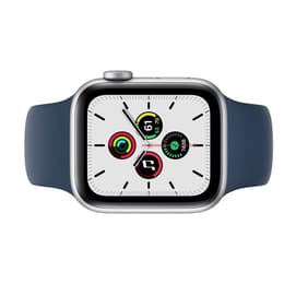 Apple Watch (Series 5) 2019 GPS 44 mm - Aluminium Silber - Sport loop Blau