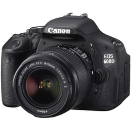 Spiegelreflexkamera - Canon EOS 600D Schwarz + Objektivö Canon EF-S 18-55mm f/3.5-5.6 III