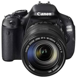 Spiegelreflexkamera EOS 600D - Schwarz + Canon Zoom Lens EF-S 18-135mm f/3.5-5.6 IS 18-135mm
