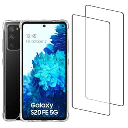 Hülle Galaxy S20 FE/FE5G und 2 schutzfolien - Recycelter Kunststoff - Transparent