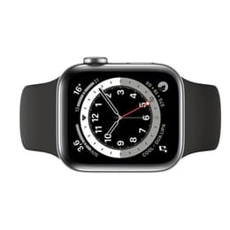 Apple Watch (Series 3) 2017 GPS 38 mm - Aluminium Silber - Sportarmband Schwarz