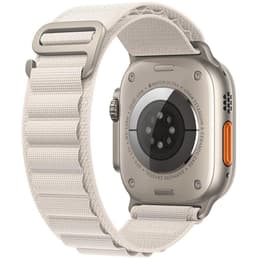 Apple Watch (Ultra) 2022 GPS + Cellular 49 mm - Titan Grau - Alpine loop Weiß