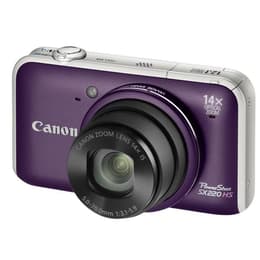 Kompakt Kamera PowerShot SX220 HS - Violett + Canon Zoom Lens 14X IS 28-392mm f/3.1-5.9 f/3.1-5.9