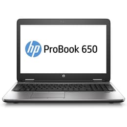 HP ProBook 650 G2 15" Core i5 2.4 GHz - SSD 256 GB + HDD 500 GB - 16GB AZERTY - Französisch
