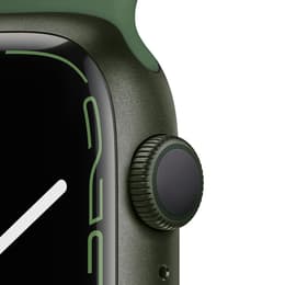 Apple Watch (Series 7) 2021 GPS + Cellular 45 mm - Aluminium Grün - Sportarmband Grün