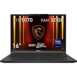 MSI Stealth 16 AI A2HWGG-047ES OLED 16" Core Ultra 9 4.5 GHz - SSD 1 TB - 32GB - NVIDIA GeForce RTX 5070 QWERTY - Spanisch