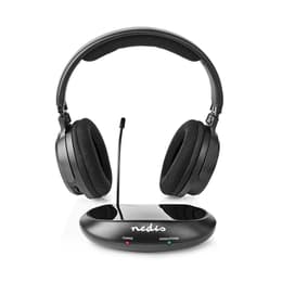 Nedis HPRF200BK Kopfhörer Noise cancelling verdrahtet + kabellos mit Mikrofon - Schwarz