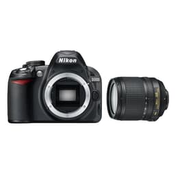 Reflex - Nikon D3100 - Schwarz + Objektiv 18-105 mm