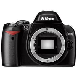 Spiegelreflexkamera - Nikon D40 Schwarz + Objektivö Nikon AF-S DX Nikkor 18-55mm f/3.5-5.6G ED