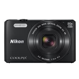 Kompakt Kamera CoolPix S7000 - Schwarz + Nikon Wide Optical Zoom 20x ED VR Nikkor 25-500mm f/3.4-6.5 f/3.4-6.5