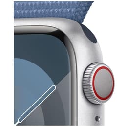 Apple Watch Series 9 (2023) GPS 41 mm - Aluminium Silber - Sport loop Blau