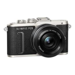 Hybrid-Kamera Pen E-PL8 - Schwarz/Grau + Olympus Olympus M.Zuiko Digital ED 14-42 mm f/3.5-5.6 EZ f/3.5-5.6
