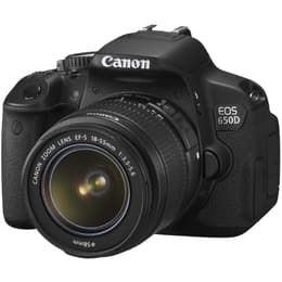 Spiegelreflexkamera EOS 650D - Schwarz + Canon Zoom Lens EF-S 18-55mm f/3.5-5.6 IS STM f/3.5-5.6