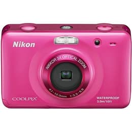 Kompakt Kamera CoolPix S30 - Rosa + Nikon Nikkor 3X Optical Zoom Lens 4.1-12.3mm f/3.3-5.9 f/3.3-5.9