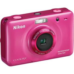 Kompakt Kamera CoolPix S30 - Rosa + Nikon Nikkor 3X Optical Zoom Lens 4.1-12.3mm f/3.3-5.9 f/3.3-5.9