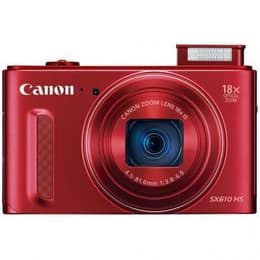 Kompakt - Canon PowerShot SX610 HS Rot Objektiv Canon Zoom Lens 18X IS 25-450mm f/3.8-6.9
