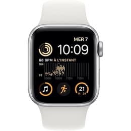 Apple Watch (Series SE) 2020 GPS 40 mm - Aluminium Silber - Sportarmband Weiß