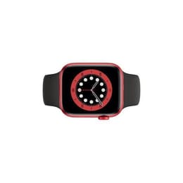 Apple Watch (Series 7) 2021 GPS 41 mm - Aluminium Rot - Sportarmband Schwarz