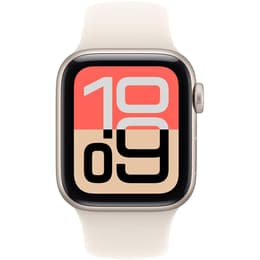 Apple Watch (2025) GPS + Cellular 40 mm - Aluminium Polarstern - Sportarmband Weiß