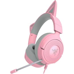 Razer Kraken Kitty V3 X Kopfhörer Noise cancelling gaming mit kabel mit Mikrofon - Rosa