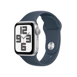 Apple Watch Series 9 (2023) GPS + Cellular 41 mm - Aluminium Silber - Sportarmband Blau