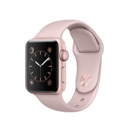 Apple Watch (Series 1) 2017 GPS 42 mm - Aluminium Roségold - Sportarmband Sandrosa