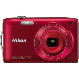 Kompakt Kamera Nikon Coolpix S3300 - Rot